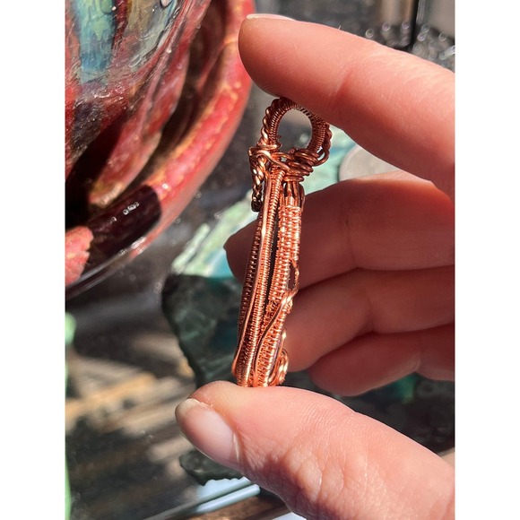 Charoite Wire Wrap Pendant - Picture 3 of 10